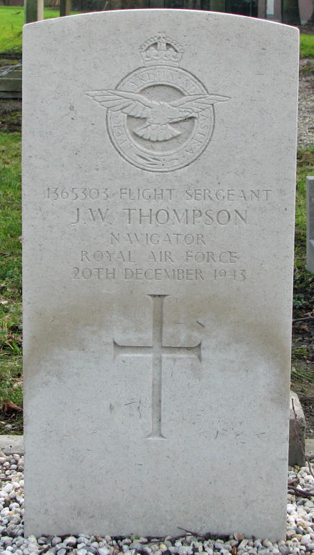 F/Sgt James William Thompson<br/><br /><br />died December 20th, 1943